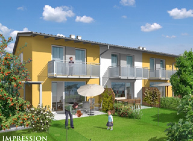 Terraced houses with a view